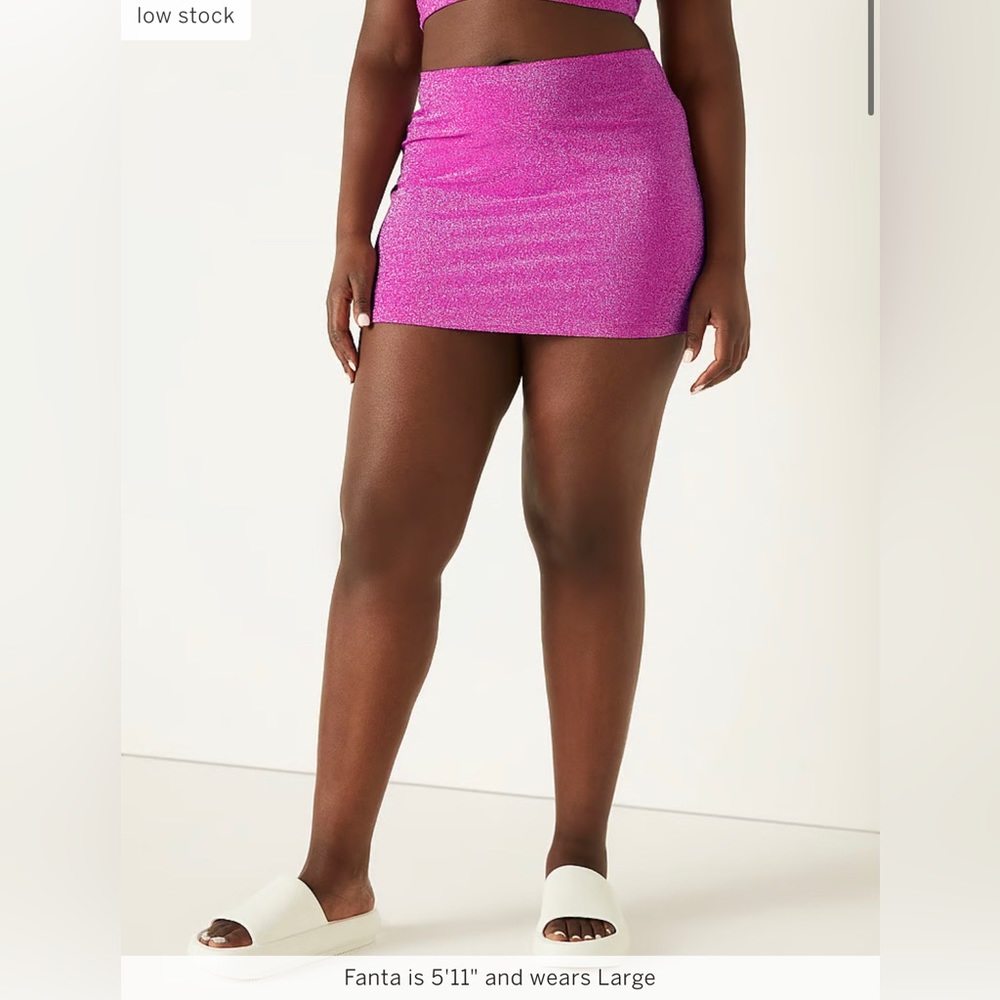 🆕 VICTORIA’S SECRET PINK SWIM COVER-UP MINI SKIRT SMALL